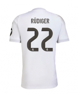 Billige Fotballdrakt Real Madrid Antonio Rudiger #22 Replika Hjemmedrakt 2025-26 Kortermet Billige Fotballdrakt Real Madrid Antonio Rudiger #22 Replika Hjemmedrakt 2025-26 Kortermet